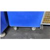 Image 3 : BLUE PLASTIC MOBILE EVENT CART WITH WHITE PROFESSIONAL EVENT / BANQUET CHAIR