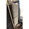 Image 1 : MOBILE CART OF 50 GREY PLASTIC/METAL FRAMED FOLDING STACKING EVENT CHAIRS *CART INCLUDED*