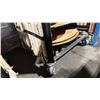 Image 4 : BLACK METAL MOBILE COCKTAIL TABLE EVENT CART WITH ASSORTED WOODEN 3 PCS COCKTAIL TABLES / STANDS /
