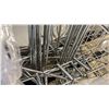 Image 3 : PALLET OF COMMERCIAL RESTAURANT PLASTIC DISH BINS, MULTI TIERED DESSERT STANDS, COAT HANGER HOLDERS,