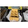 Image 3 : PALLET OF COMMERCIAL RESTAURANT WHITE 9" SOUP PLATES, BLACK OVAL SERVING BOWLS, WOODEN 6 SECTION