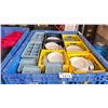 Image 2 : PALLET CRATE OF COMMERCIAL RESTAURANT WHITE 11" DINNER PLATES, BLACK 10" DINNER PLATES, WHITE 9"