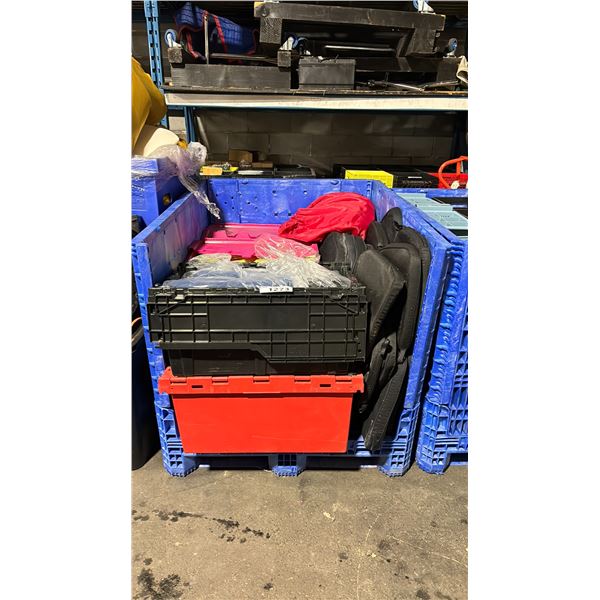 PALLET CRATE OF ASSORTED PROFESSIONAL EVENT / BANQUET CHAIR PADS & ASSORTED PROFESSIONAL EVENT /