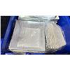 Image 2 : 2 BINS OF COMMERCIAL RESTAURANT WHITE 14" SQUARE SERVING PLATES, WHITE 9" SQUARE SALAD BOWLS & OVAL