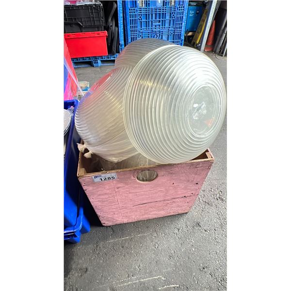 COMMERCIAL RESTAURANT 19" CLEAR PLASTIC BOWLS