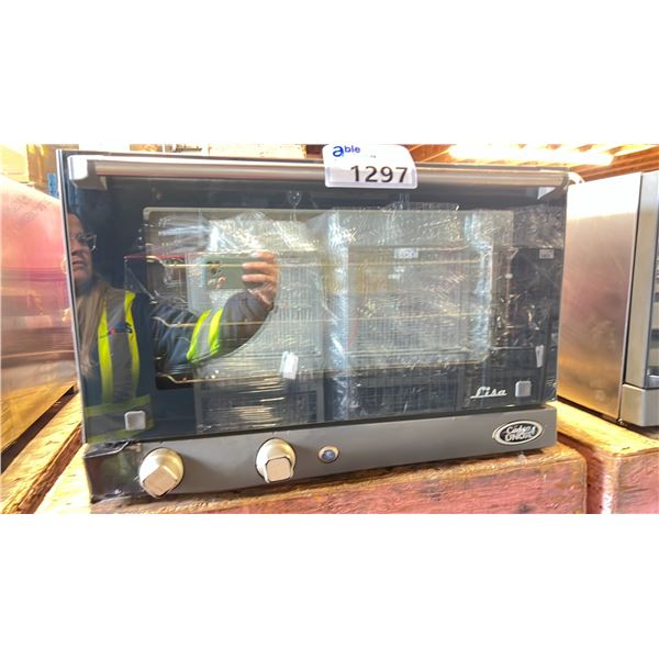 CADCO LISA XAF013 MEDIUM DUTY STAINLESS STEEL MANUAL COUNTERTOP CONVECTION OVEN
