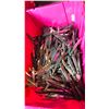 Image 2 : LARGE FOLD TOP BIN OF COMMERCIAL RESTAURANT STEAK KNIVES *BIN INCLUDED*