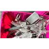 Image 5 : LARGE FOLD TOP BIN OF COMMERCIAL RESTAURANT STAINLESS STEEL SPATULAS, MEAT FORKS, ASSORTED