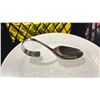 Image 3 : LARGE FOLD TOP BIN OF COMMERCIAL RESTAURANT CURLED HANDLED SPOONS *BIN INCLUDED*