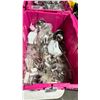 Image 2 : LARGE FOLD TOP BIN OF COMMERCIAL RESTAURANT STAINLESS STEEL SOUP LADLES, DIP CUPS, SOUP