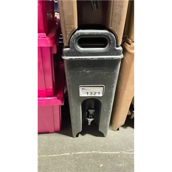 CAMBRO BLACK COMMERCIAL HOT LIQUID TRANSPORT DISPENSER