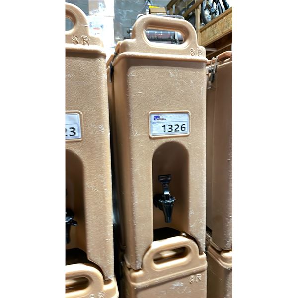 CAMBRO BROWN COMMERCIAL HOT LIQUID TRANSPORT DISPENSER