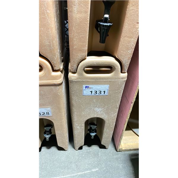 CAMBRO BROWN COMMERCIAL HOT LIQUID TRANSPORT DISPENSER