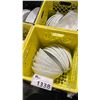 Image 2 : 6 CRATES OF WHITE COMMERCIAL RESTAURANT OVAL SERVING BOWLS * CRATES INCLUDED*
