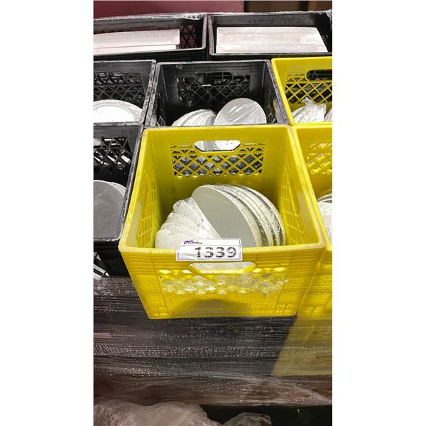6 CRATES OF WHITE COMMERCIAL RESTAURANT OVAL SERVING BOWLS * CRATES INCLUDED*