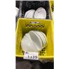 Image 2 : 6 CRATES OF WHITE COMMERCIAL RESTAURANT OVAL SERVING BOWLS * CRATES INCLUDED*