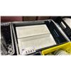 Image 2 : 6 CRATES OF COMMERCIAL WHITE RESTAURANT 14" SERVING PLATES *CRATES INCLUDED*