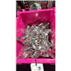 Image 2 : 4 SMALL FOLD TOP BINS OF COMMERCIAL RESTAURANT STAINLESS STEEL FORKS *BINS INCLUDED*