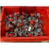 Image 3 : 2 STACKS OF METAL COMMERCIAL CHAIR CARTS & A FOLD TOP BIN OF CASTORS