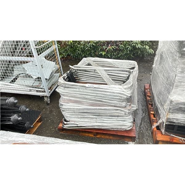 CHROME FOLDING COMMERCIAL EVENT/BANQUET SERVING TRAY STANDS