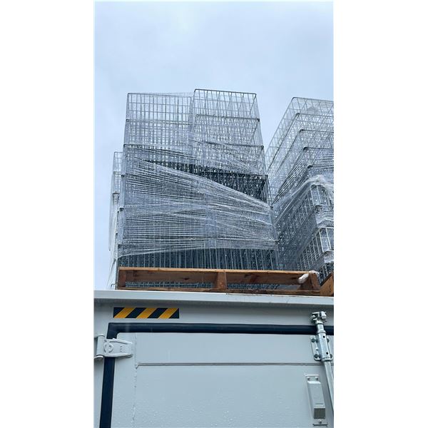 PALLET OF METAL CUSTOM MADE EVENT/BANQUET GLASSWARE TRAYS