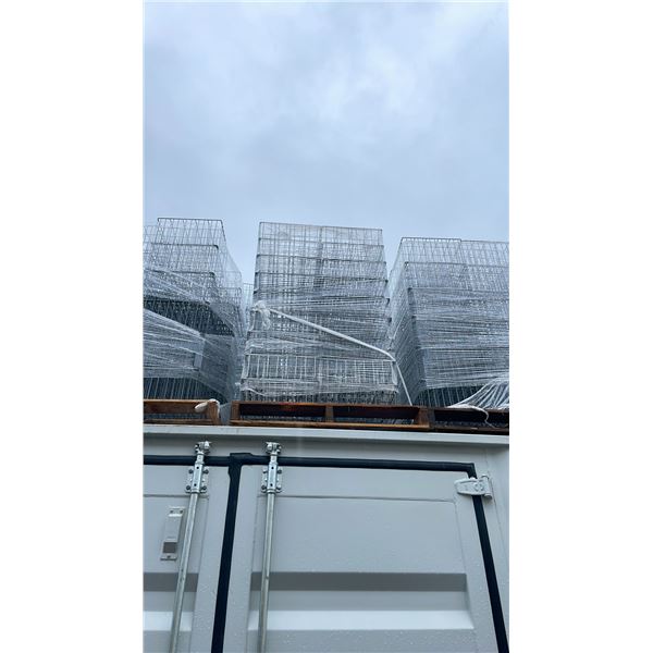 PALLET OF METAL CUSTOM MADE EVENT/BANQUET GLASSWARE TRAYS
