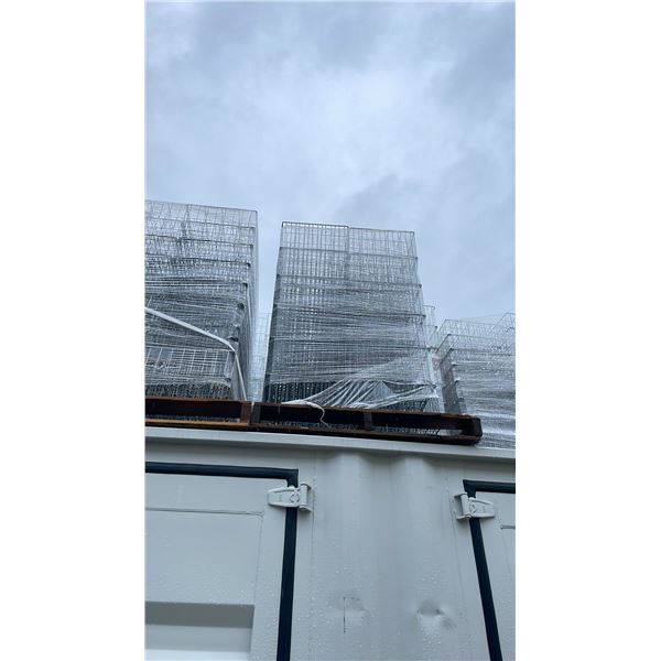 PALLET OF METAL CUSTOM MADE EVENT/BANQUET GLASSWARE TRAYS