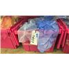 Image 2 : LARGE FOLD TOP BIN OF EVENT/ BANQUET CHAIR ORGANZA FABRIC ( ROYAL BLUE, LAVENDAR )  *BIN INCLUDED*