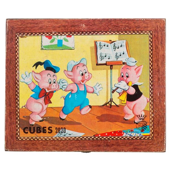 A Disney Wooden Block Puzzle Set in Case.
