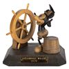 Image 1 : A Wooden Steamboat Willie Sculpture by ANRI.