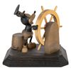 Image 2 : A Wooden Steamboat Willie Sculpture by ANRI.