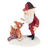 Image 2 : A Rankin-Bass Rudolph and Santa Figurine by Enesco.
