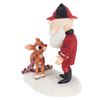 Image 4 : A Rankin-Bass Rudolph and Santa Figurine by Enesco.