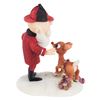 Image 5 : A Rankin-Bass Rudolph and Santa Figurine by Enesco.