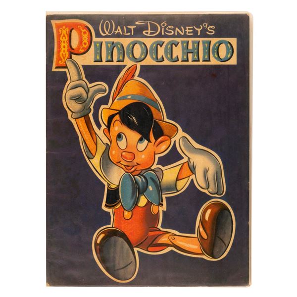 A Signed Pinocchio Coloring Book.