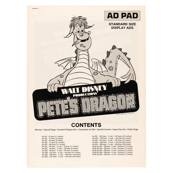 A "Pete's Dragon" Ad Pad.