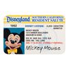 Image 1 : A Mickey Mouse Driver’s License with Fantasmic! Ad.