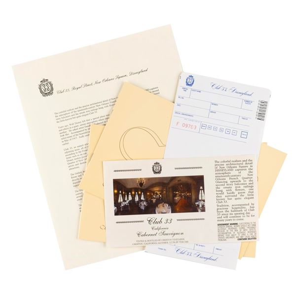 A Club 33 Collection.