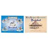 Image 2 : A King Arthur's Carrousel Postcard and Sticker Page.
