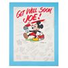 Image 1 : An Oversized Disney Company "Get Well Soon" Card.