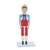 Image 1 : A Tiny Miniature Wooden Pinocchio by Sherman Smith.