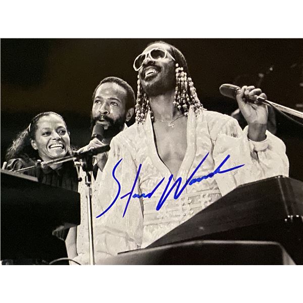 Stevie Wonder signed photo. GFA Authenticated