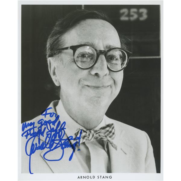 The Man With the Golden Arm Arnold Stang signed photo