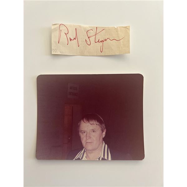Rod Steiger original signature