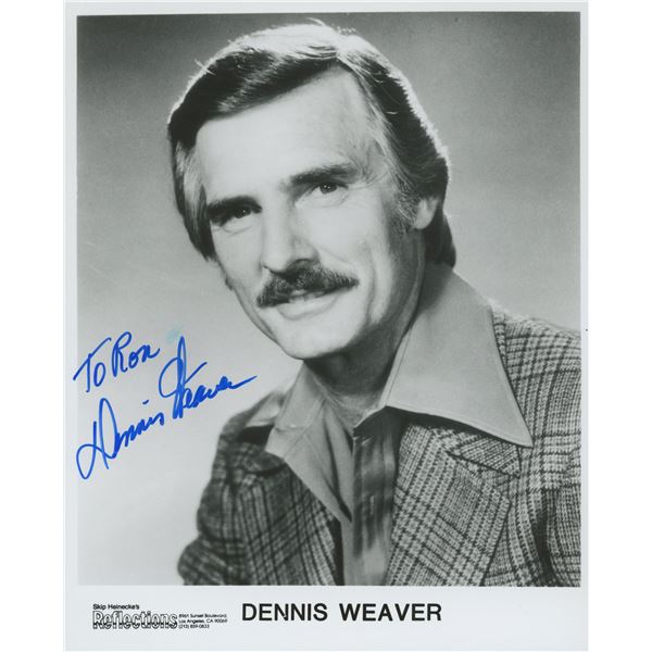 Gunsmoke Dennis Weaver signed photo