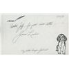 Image 1 : Joan Leslie signed note