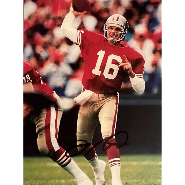 SF 49er Joe Montana signed photo