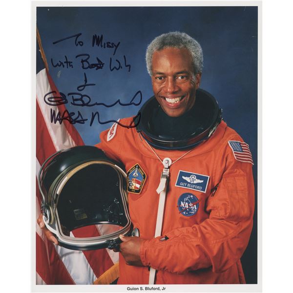 Astronaut Guion Bluford signed photo