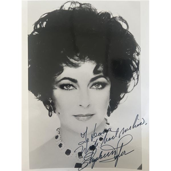 Elizabeth Taylor signed photo
