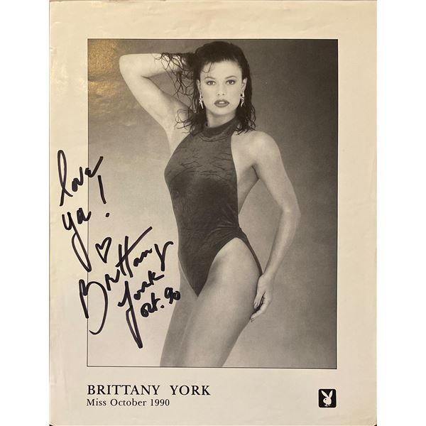 Brittany York signed photo
